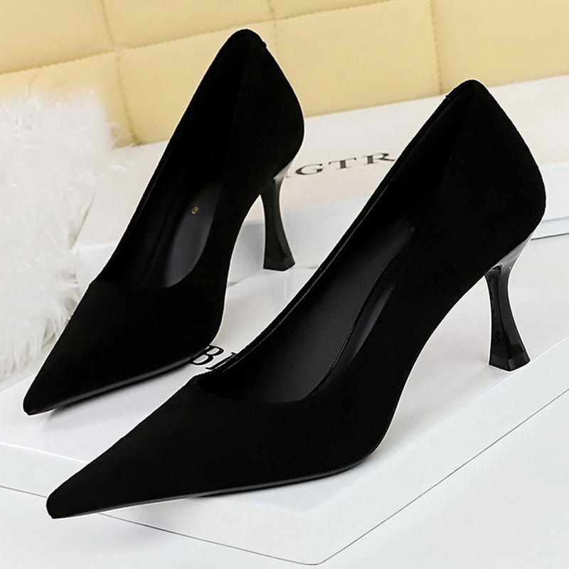 BIGTREE Shoes Suede Black Wome - Shoe Tree review and price