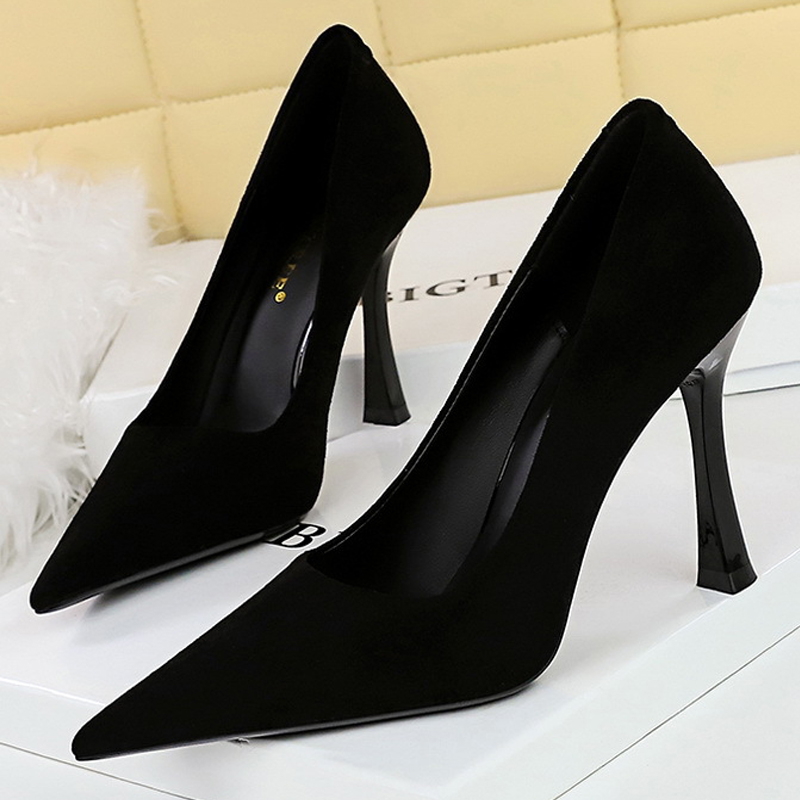 BIGTREE Shoes Suede Black Wome - Shoe Tree review and price